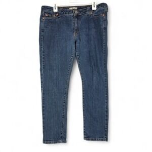 Levis 545 Low Skinny Jeans Womens 16 M Medium Wash Blue Denim Stretch